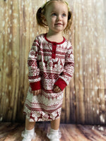 Load image into Gallery viewer, Silent night pajama dress
